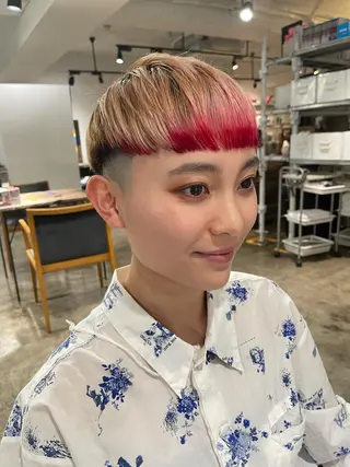 ショート メンズケアブリーチ 特化🔥村田のヘアスタイル