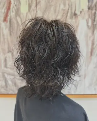 ミディアム カラー パーマ ヘアアレンジ bon hair &make    千里中央　ザ・タワー店所属・✂︎正木 克拓のヘアスタイル
