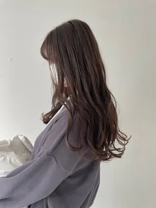 ロング ベージュカラー🧸/ 松崎/東区/田中理沙のヘアスタイル