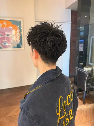 ショート SARA山口caz カット/パーマのヘアスタイル