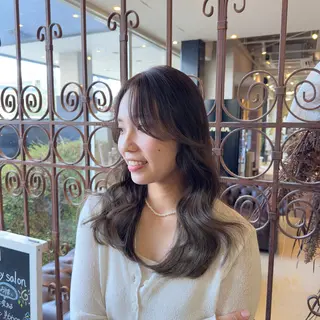 セミロング カラー Яe 土浦所属・中村 龍輝のヘアスタイル