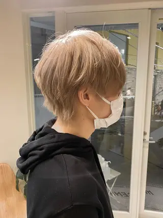 カラー メンズ ハイトーン×似合わせ 🌱中川慎之介のヘアスタイル