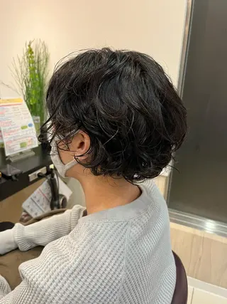 ショート パーマ メンズ トータルビューティー K:R鶴川のヘアスタイル