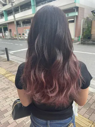 ロング カラー 渡邉 瑠奈のヘアスタイル
