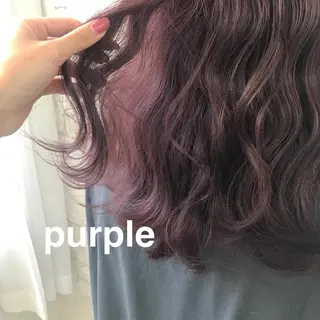 ロング カラー オリーブ/アッシュ やわらか透明感カラーのヘアスタイル