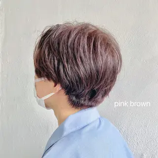 ショート カラー メンズ COCOLOeAST所属・yumeno🫧 ハイトーン/ボブ🕊のヘアスタイル