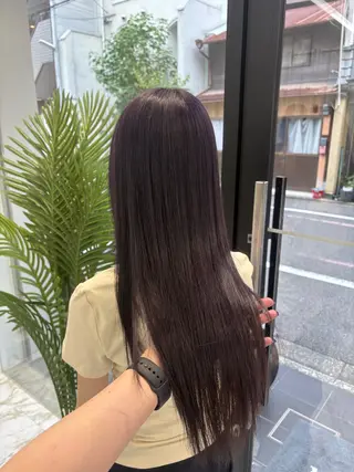 ロング Haruna/河原町 ハイトーン🤍のヘアスタイル