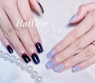 ネイル RAFFINE 月🦋🩵のネイルデザイン