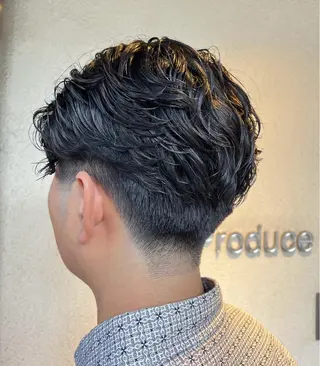 パーマ メンズ 小澤 奈津美のヘアスタイル