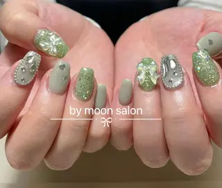 ネイル By moonネイル 🌷ワンホン/韓国風のネイルデザイン