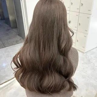 カラー 韓国風暗髪ヘア🩶 銀座DISCOのヘアスタイル