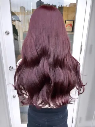 ロング カラー 若月 あやかのヘアスタイル