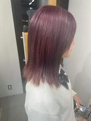 セミロング カラー ✨【公式】 juhl.横浜✨のヘアスタイル