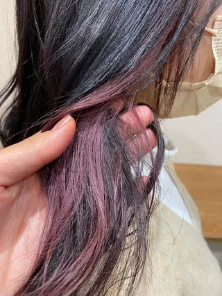 カラー 森田翔斗 顔周りレイヤーのヘアスタイル