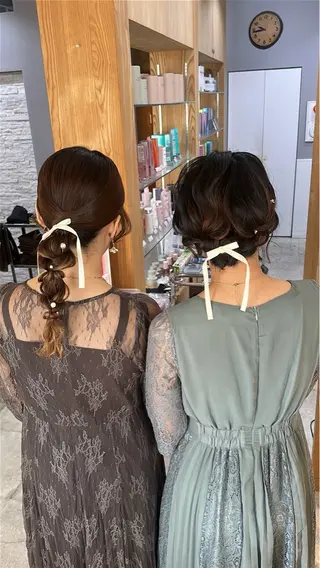 ミディアム miloc MOMOKAのヘアスタイル