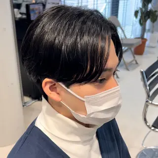 ショート カラー パーマ メンズ アイブロウ 丁寧なカウンセリング 🌿Chiemi🌿のヘアスタイル