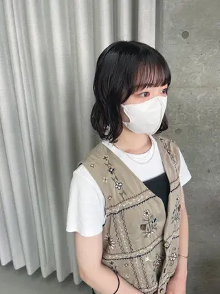 パーマ ボブパーマコテ巻き風 パーマNo1深江秀平のヘアスタイル