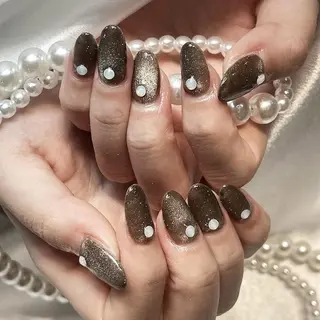 ネイル RAFFINE 月🦋🩵のネイルデザイン