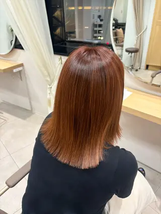 ミディアム カラー 韓国ヘア/ボブ 🤍airi🤍のヘアスタイル