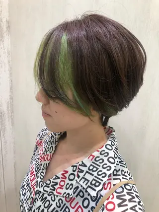 ショート ハイライト/ ブリーチ😈小倉😈のヘアスタイル