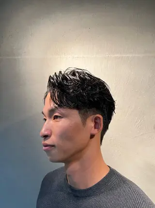 ショート パーマ メンズ Alo所属・💥メンズパーマ /表参道/モント💥のヘアスタイル