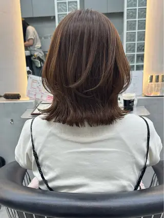 ミディアム 髪質改善縮毛矯正 リピートNo.1米倉のヘアスタイル