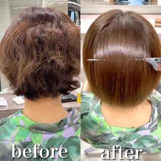 ロング カットと縮毛矯正の匠 【こだま】のヘアスタイル