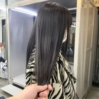 ロング ヘアアレンジ ハイトーン/美髪矯正 🍃大江拓実のヘアスタイル