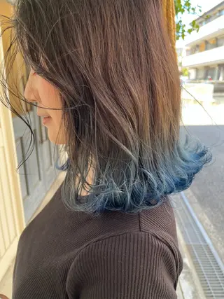 ミディアム ハイトーン カラー/久保田彰のヘアスタイル