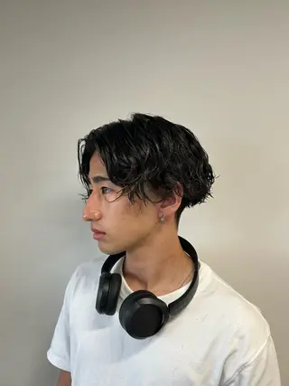 ミディアム メンズ 相澤 拳のヘアスタイル