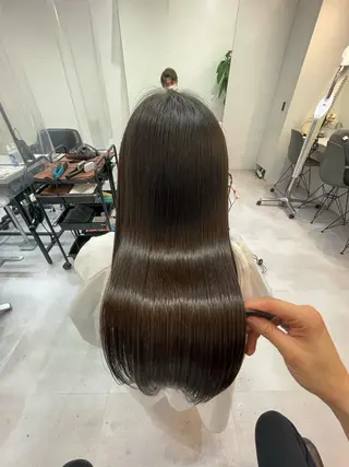 ロング 髪質改善× ハイライト溝江のヘアスタイル