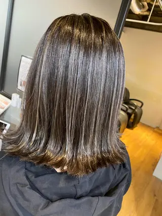 ミディアム カラー ヘアアレンジ 久米 治仁のヘアスタイル