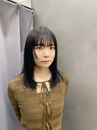 ミディアム カラー あいり 福岡美容師のヘアスタイル