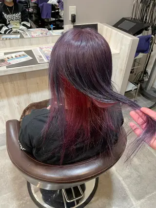 セミロング 【艶カラー⠀】坂東 要のヘアスタイル