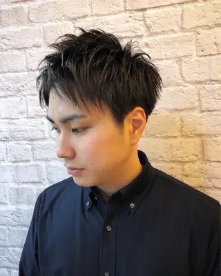 ショート 💈メンズパーマ 💈/小野田悠希のヘアスタイル