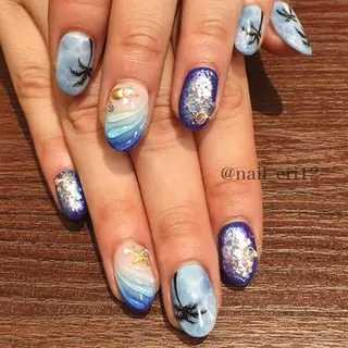 ミディアム ネイル nail salon &e eriのネイルデザイン