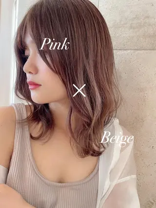 ミディアム カラー 美髪/カラー 美容院🌈渡辺隼也のヘアスタイル