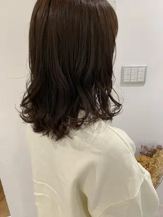 セミロング ヘアアレンジ 🫧透明感カラー/ ボブ/小笠原汐海🪽のヘアスタイル