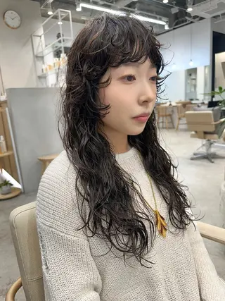 ミディアム パーマ 🌀perm 🌀のヘアスタイル