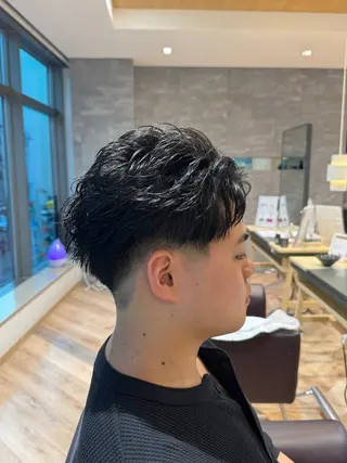 ショート メンズ メンズ特化/ センターパート/八谷のヘアスタイル