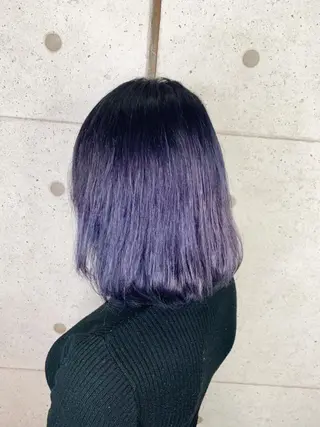 ミディアム カラー 福森 みずきのヘアスタイル