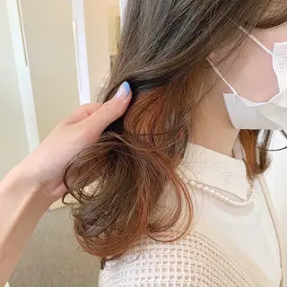セミロング カラー ParveMix￤ 出石 菜々🥂のヘアスタイル