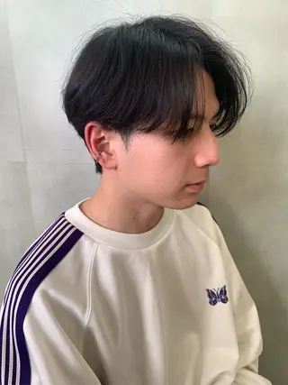 ショート パーマ メンズ イーストハムネオ高木 亮人🌿のヘアスタイル