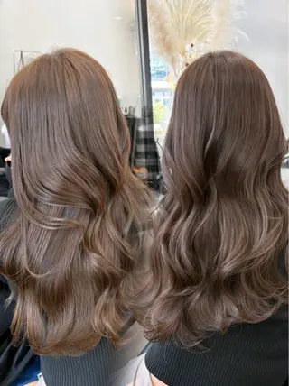 ロング カラー 堀江/透明感 ベージュ/白川幸太のヘアスタイル