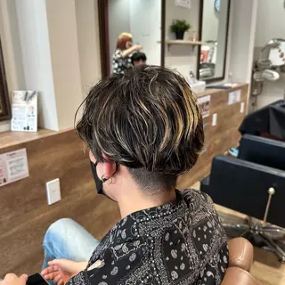 ショート メンズ 柔らかいcolor ￤韓国￤🩰マユ🩰のヘアスタイル