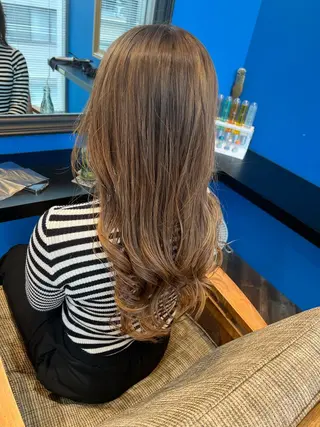 ロング カラー 吉沢遣人/レイヤー 艶カラー/抜け感のヘアスタイル