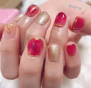 ネイル まるみ ♡のネイルデザイン