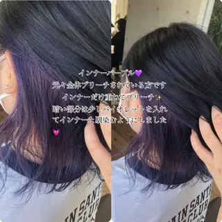 ミディアム カラー nagisa /縮毛矯正のヘアスタイル
