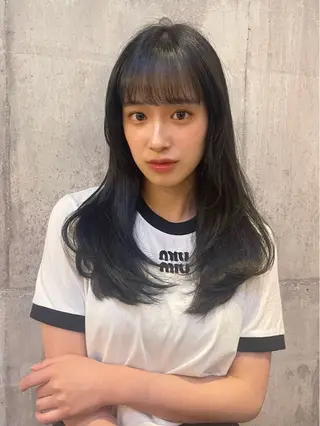 ロング カラー 竹内 春奈のヘアスタイル