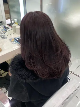 ミディアム カラー 透明感カラー🫧銀座 sana໒꒱· ﾟのヘアスタイル